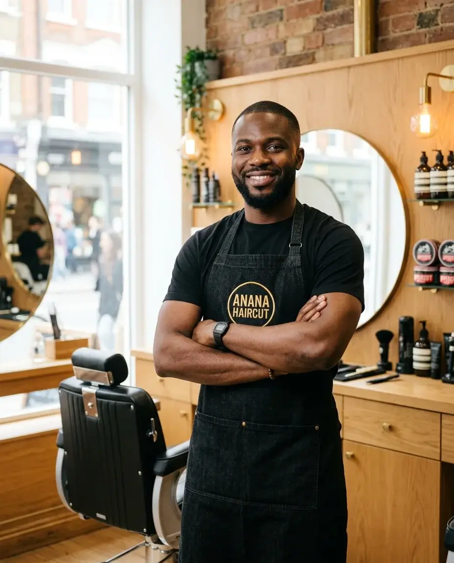 Inside the Anana Haircut barbershop